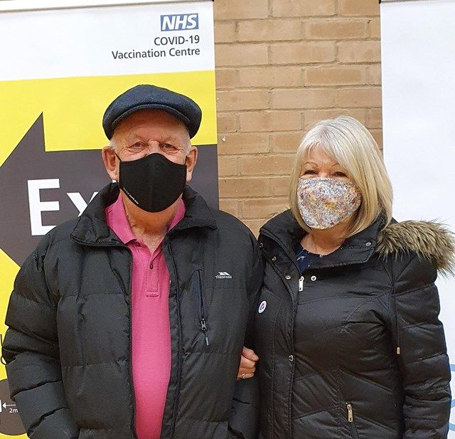 Tunbridge Wells couple among first to get Covid jab at Tonbridge vaccination centre